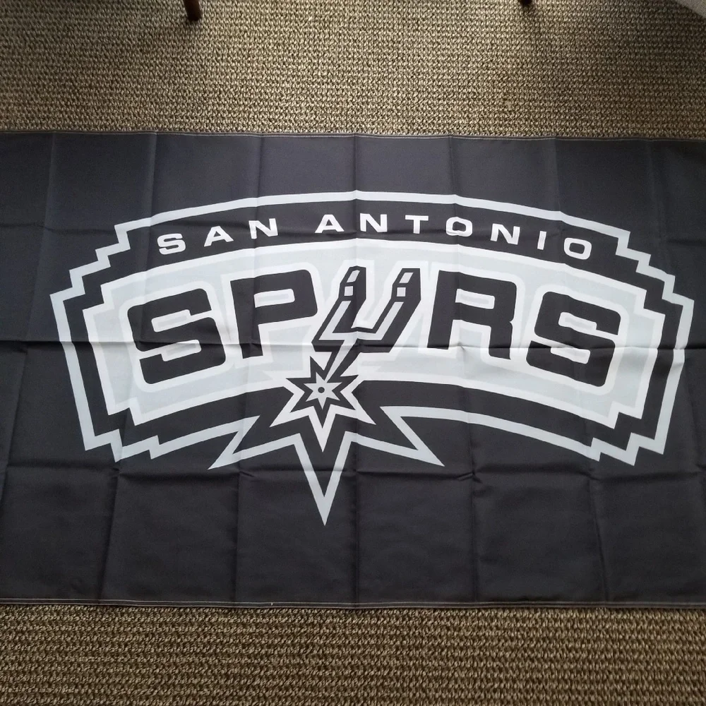 San Antonio Spurs Flag Banner‎ New 3x5 Ft Mancave Tailgate Game Day Office